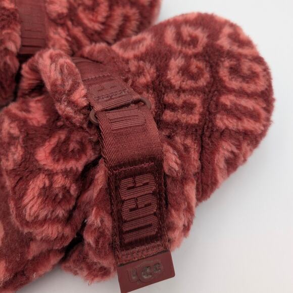 UGG Fluff It Pop Slide Cozy Slippers Shoes Men's Red Wine Terra Size US9 EU42 - Picture 11 of 12